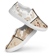 Load image into Gallery viewer, Pawsome Pups on Your Feet: Men&#39;s Slip-On Canvas Shoes with Woof-tastic Dog Design - Only at Raining Gifts Design!
