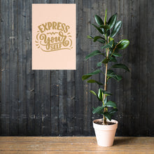 Load image into Gallery viewer, Honest Photo Paper Poster. Express Yourself! Lettering
