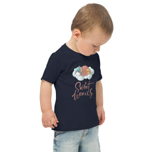 Load image into Gallery viewer, Unisex Toddler Jersey T-shirt Sweet Dreams. Printed Front &amp; Back!

