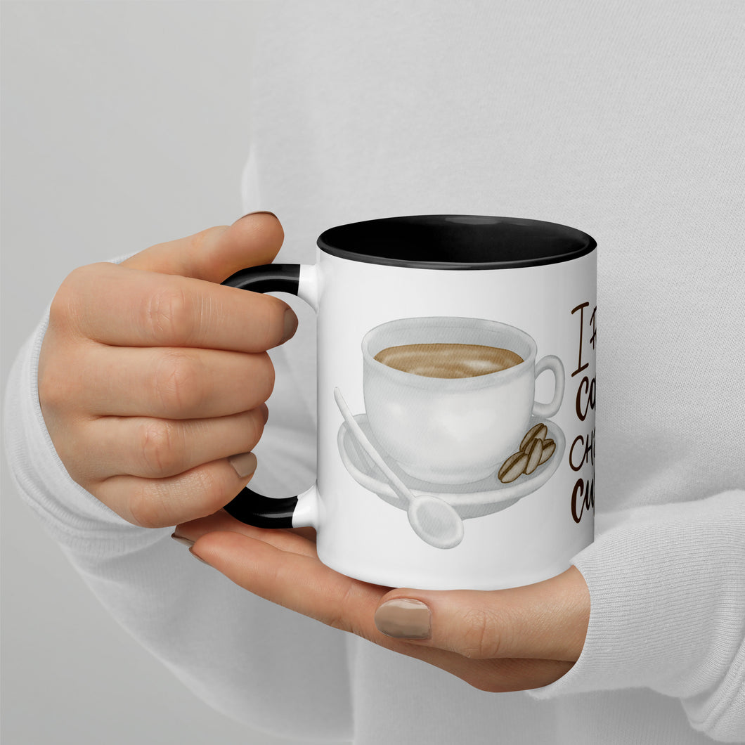 Caffeine, Chaos, and Cuss Words - Colour Inside Mug for Coffee Lovers