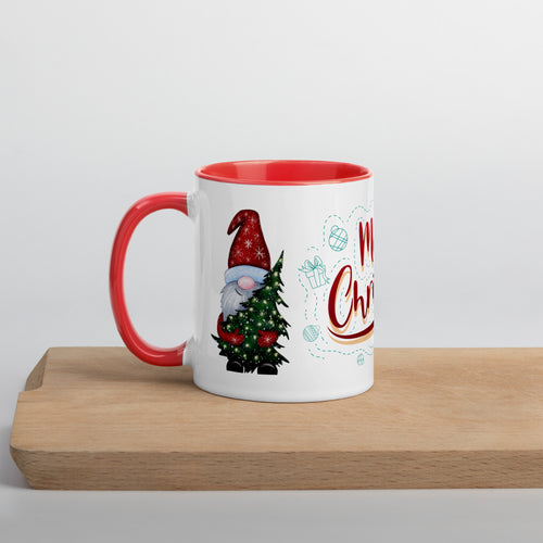 Christmas Mug with Funny Gnome