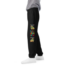 Load image into Gallery viewer, Unisex sweatpants featuring a red chili pepper and a cactus playing music - the hilarious duo bringing the groove to your wardrobe. Get ready to dance in style with Raining Gifts Design&#39;s comfortable and quirky sweatpants!
