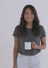 Load and play video in Gallery viewer, White Ceramic Mug with Color Inside.mp4
