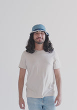 Load and play video in Gallery viewer, Distressed Denim Bucket Hat.mp4

