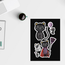Load image into Gallery viewer, Halloween Cats Family Sticker Sheet
