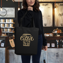 Load image into Gallery viewer, Coffee to Go Eco Tote Bag
