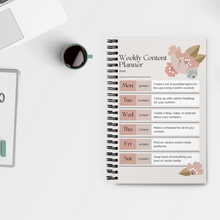 Load image into Gallery viewer, Bullet Journal Weekly Content Planner Notebook
