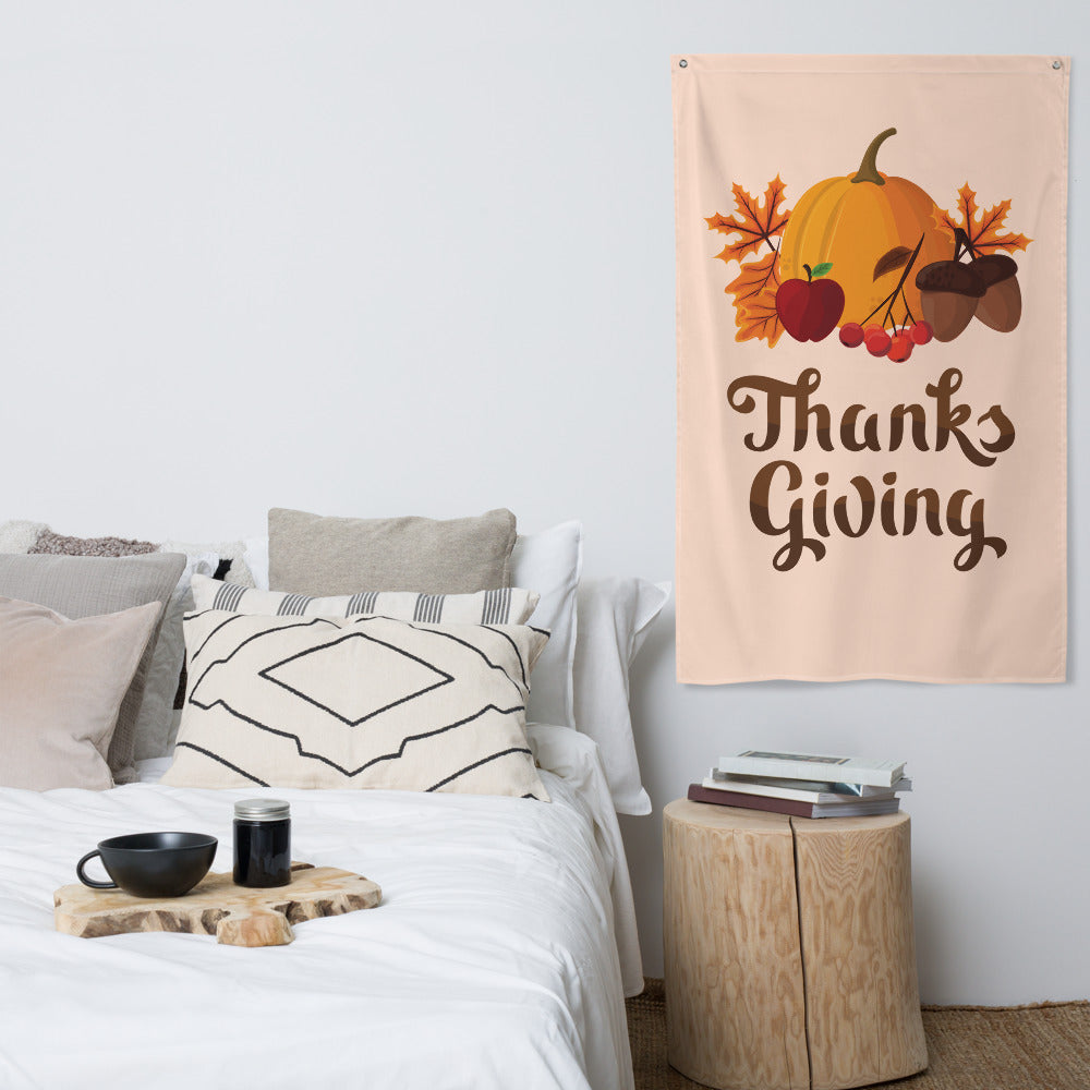 Thanksgiving Food Icon Flag