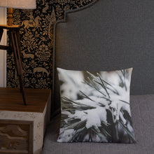 Load image into Gallery viewer, Decorative Premium Pillow for Bed or Sofa. Pine Tree with Fresh Snow!
