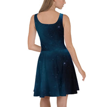 Load image into Gallery viewer, Starry Night Sky Skater Dress
