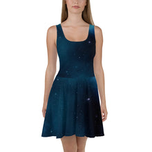 Load image into Gallery viewer, Starry Night Sky Skater Dress
