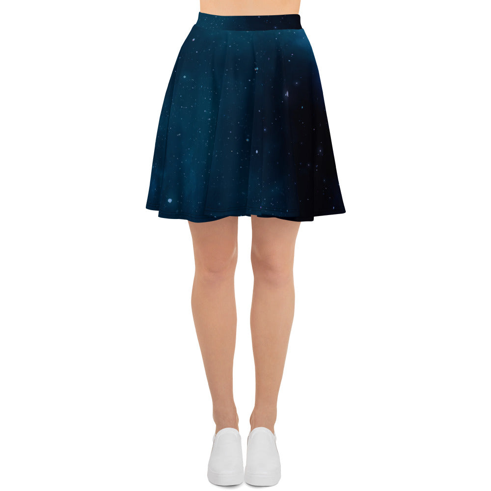 Starry Night Sky Skater Skirt