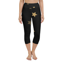 Load image into Gallery viewer, Yoga Capri Leggings Stars Pattern

