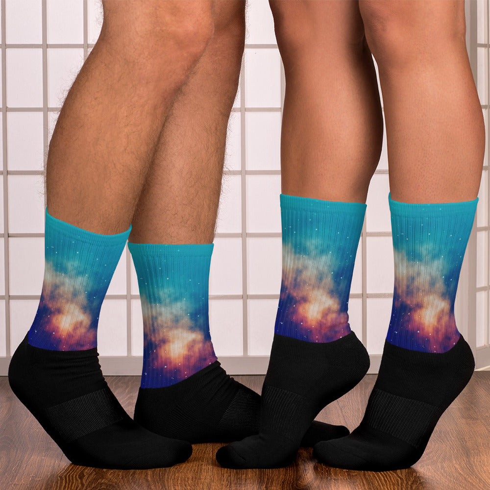 Unisex Cosy Socks Galaxy Background