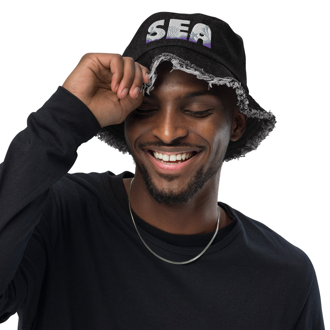 Wide Brim Bucket Hat for Sea Lovers
