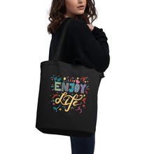 Load image into Gallery viewer, Designer Eco Tote Bag Enjoy Life!

