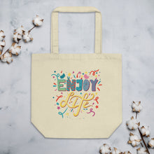 Load image into Gallery viewer, Designer Eco Tote Bag Enjoy Life!
