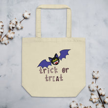 Load image into Gallery viewer, Designer Eco Tote Bag Halloween Bat!
