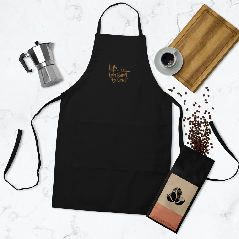 Life Embroidered Apron