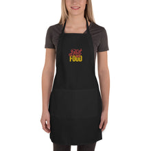 Load image into Gallery viewer, Kitchen Embroidered Apron Fast Food Lettering
