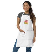 Load image into Gallery viewer, Kitchen Embroidered Apron Fast Food Lettering
