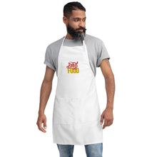 Load image into Gallery viewer, Kitchen Embroidered Apron Fast Food Lettering
