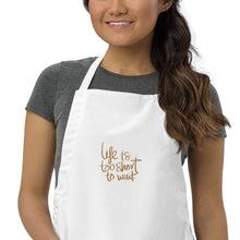 Load image into Gallery viewer, Life Embroidered Apron
