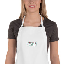 Load image into Gallery viewer, Unique Embroidered Apron Flowers Nature
