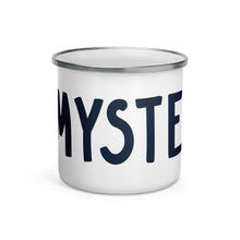 Load image into Gallery viewer, Enamel Camping Mugs Mystery Gnome
