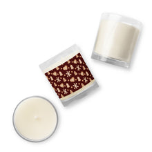 Load image into Gallery viewer, Glass Jar Soy Wax Candle Christmas Pattern
