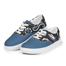 Load image into Gallery viewer, Sail the High Seas in Style with Our Men&#39;s Lace-Up Canvas Shoes - Featuring a Hilarious Nautical Cartoon Pattern that&#39;s Sure to Make a Splash! Perfect for Any Seafaring Gentlemen - Only from Raining Gifts Design!
