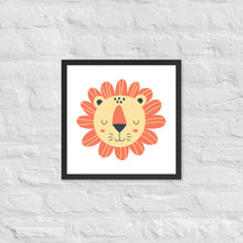 Load image into Gallery viewer, Cartoon Lion Framed Photo Paper Poster
