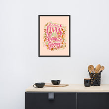 Load image into Gallery viewer, Thanksgiving Quote Lettering Framed Photo Paper Poster
