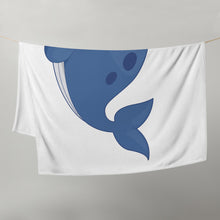 Load image into Gallery viewer, Generous Throw Blanket. Whale!
