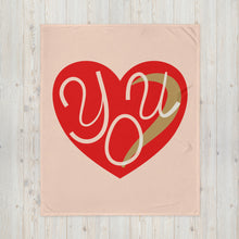 Load image into Gallery viewer, Romantic Heart Throw Blanket
