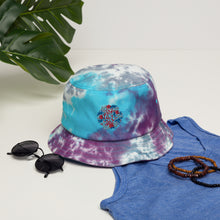 Load image into Gallery viewer, Unisex Embroidered Tie-Dye Bucket Hat Mexican Quote Hand Lettering Solo Tu y Yo
