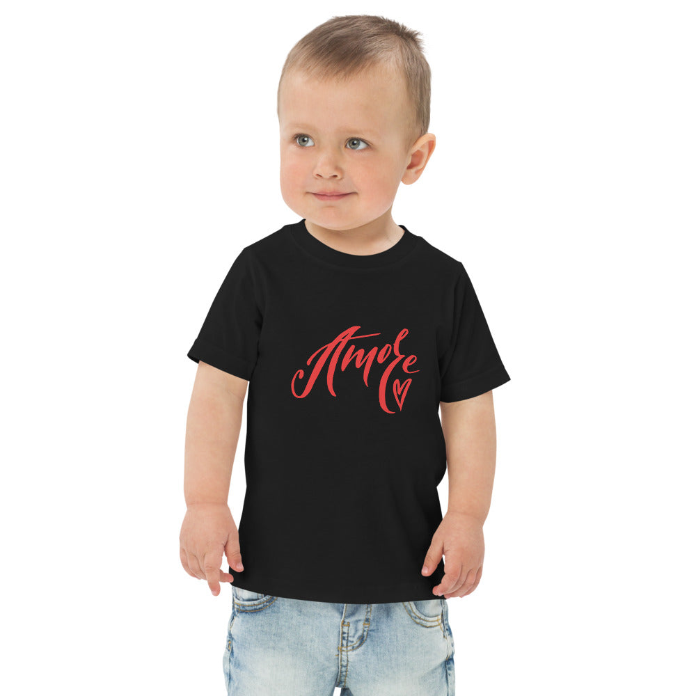Amore Handwritten Toddler Jersey T-shirt
