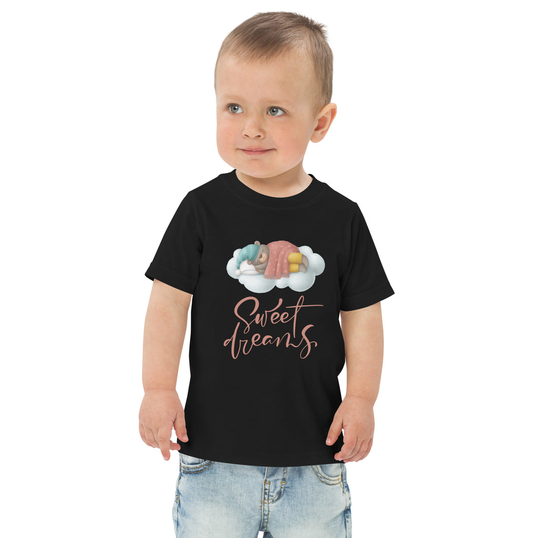Unisex Toddler Jersey T-shirt Sweet Dreams. Printed Front & Back!