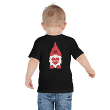 Load image into Gallery viewer, Shop our Cute and Cozy Gnome Love Toddler T-Shirt - Short Sleeve from Raining Gifts Design. Adorable gnome design for your little one&#39;s everyday wear.
