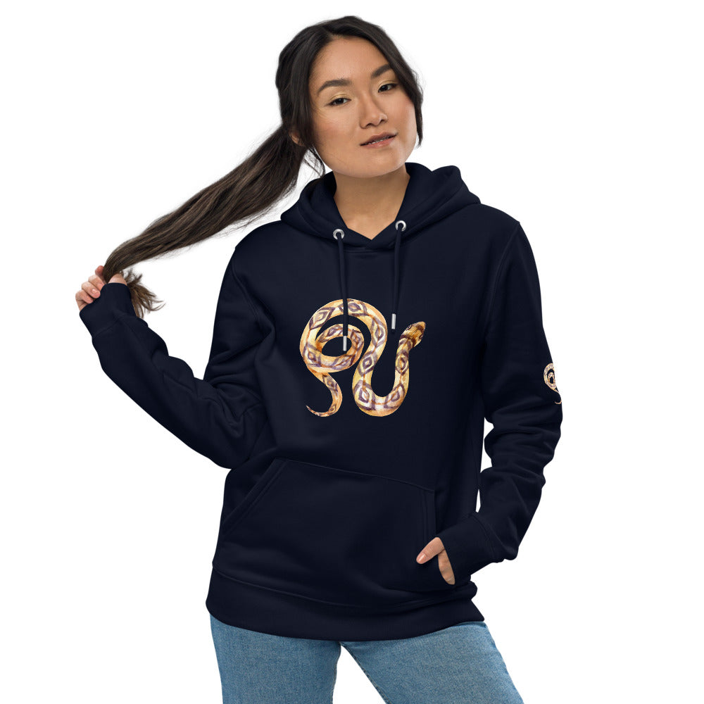 Comfortable Unisex Essential Eco Hoodie Snake Perfect for the Eco-Conscious Buyer