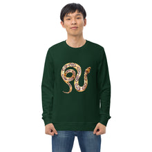 Load image into Gallery viewer, Sustainably Made Unisex Organic Eco Sweatshirt Snake
