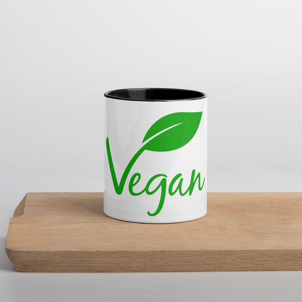 Travel Coffee Mug with Colour Inside. Vegan!