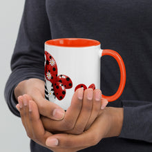 Load image into Gallery viewer, Coffee, Tea or Hot Chocolate Mug with Colour Inside Gnome Ladybug
