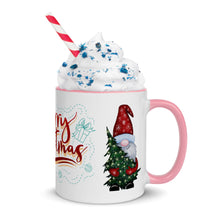 Load image into Gallery viewer, Santa Mug with Colour Inside Funny Gnome &amp; Christmas Tree
