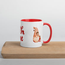 Load image into Gallery viewer, Christmas Mug with Colour Inside Joy Gnome with Love
