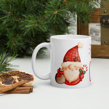 Load image into Gallery viewer, White Glossy Mug Merry Christmas Gnome
