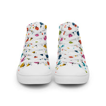 Load image into Gallery viewer, Women’s High Top Canvas Shoes Seamless Ladybug Pattern
