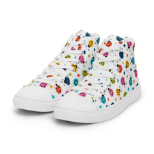 Load image into Gallery viewer, Women’s High Top Canvas Shoes Seamless Ladybug Pattern
